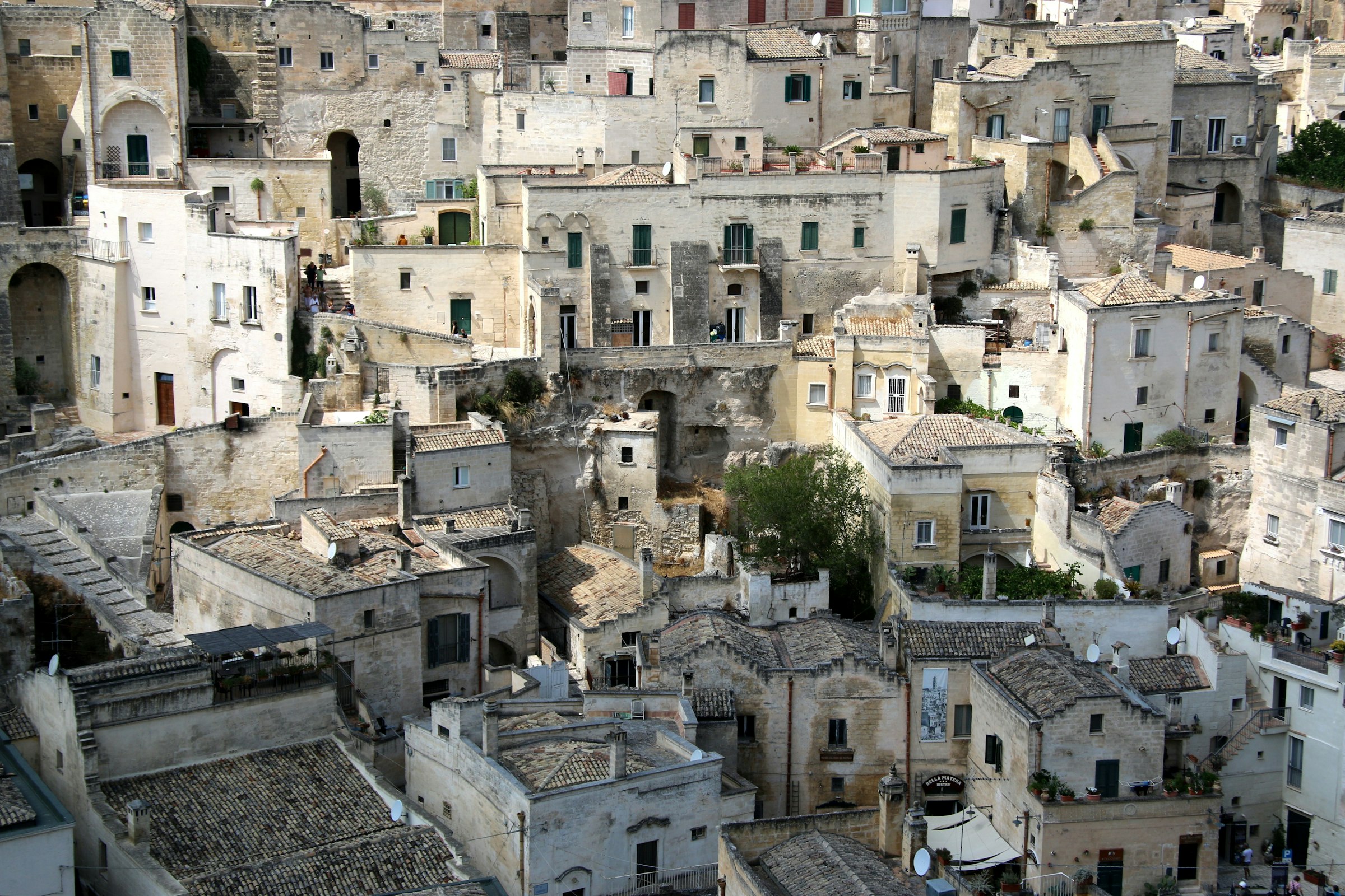 Veduta dei Sassi di Matera, sede dell'Istituto del Design
